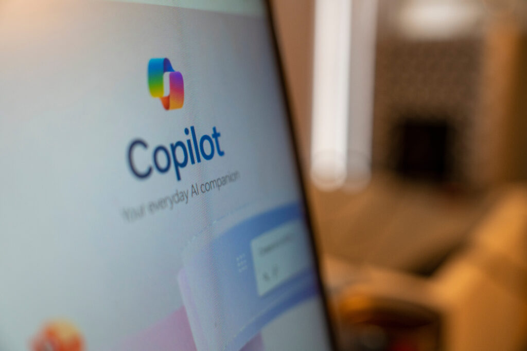 Microsoft Copilot AI assistant interface, the safer alternative to ChatGPT for UK SMBs